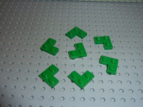 Lego green plate 2x2 - plate,