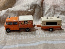 MAJORETTE  MERCEDES TRAVAUX PUBLICS  ORANGE .