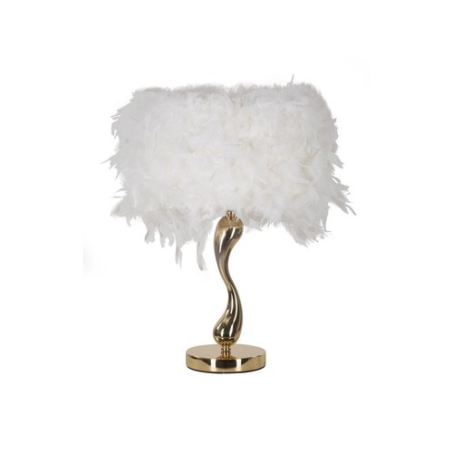 Lampe poser imitation plume - à,