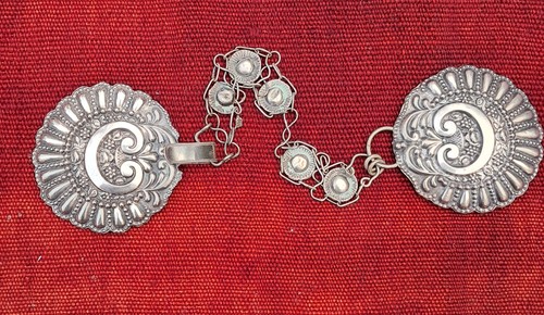 Agrafe mante argent bijou - agrafe, de