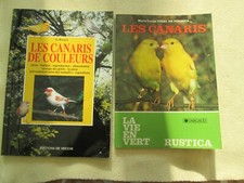 CANARIS LOT de 2 livres sur leur élevage - de couleur rustica