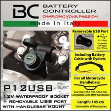 Prise 12V À Tenue Sèche Avec Support Pour Guidon + Prise USB BC Moto Scooter