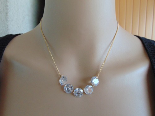 Collier cristaux style - collier, de
