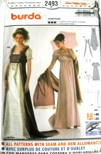 Empire waist gown train - gown,