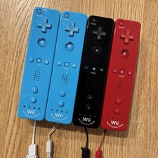 Lot Nintendo Wii Motion Plus 4 SET Manette Rouge Noir Bleu Testée Japon