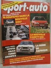 SPORT AUTO N°272 9/1984 GOLF OETTINGER 16S KADETT GSi TOYOTA CELICA ROHRL SENNA