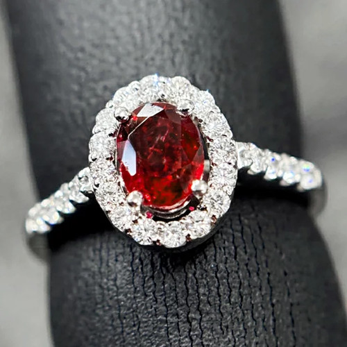 Bague alliance halo spinelle - bague,