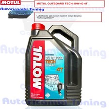 Huile Moteur Motul Outboard Tech 4T 10W-40 Nmma Hors-Bord Bateau Navi 5 Lt