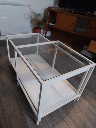 Table basse verre - table, en