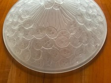 SUSPENSION VASQUE VERRE lunaria ETLING Art Déco 1920-1930