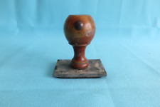 Ancien Tampon encreur N° 5 poignée bois