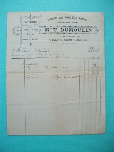 Facture dumoulin - facture,
