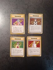 4 Japanese Pokemon Cards, Gym Trainers Holo  Gym ,1998, Good 
