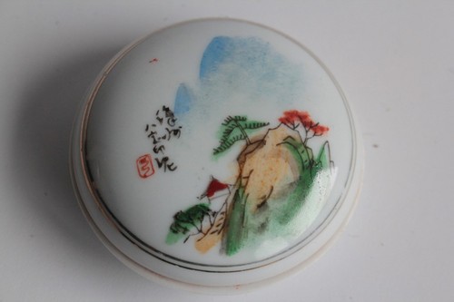 Boite porcelaine pour cire - , à