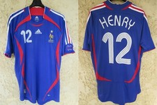 Maillot équipe de FRANCE ADIDAS vintage WORLD CUP 2006 trikot shirt HENRY n°12 L