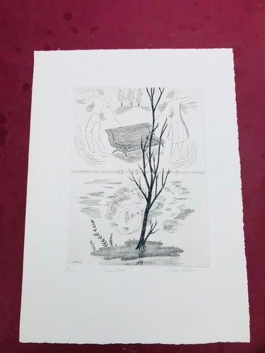 Gravure aquatinte originale - aquatinte,