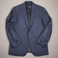 CARUSO mens textured jacket 100% wool size IT 50 / M / Medium blazer sport coat