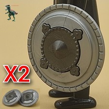 X2 Playmobil bouclier gris -