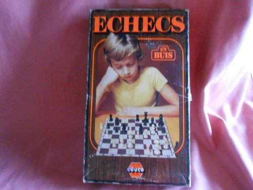 Ancien jeu échec buis - ancien,