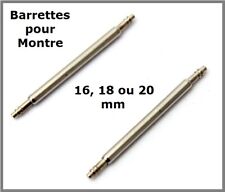 2 Barrettes ressort pompe piston tige pour bracelet de montre 16/18/20 mm