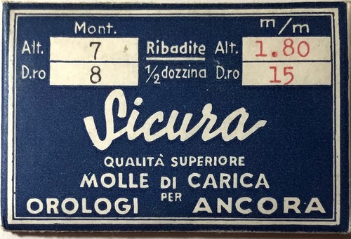 Sicura 1 ressort - [,