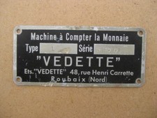 Plaque signalétique Machine