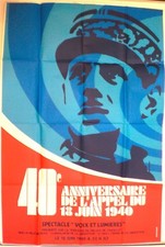 GENERAL DE GAULLE - 40EME ANNIVERSAIRE DE L'APPEL DU 18 JUIN 1940 - ORIGINAL 