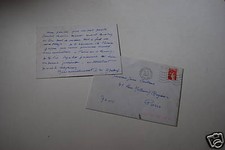 Gaston SEBIRE Lettre autographe 1