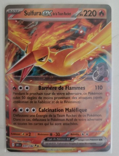Carte pokémon sulfura de - pokémon,
