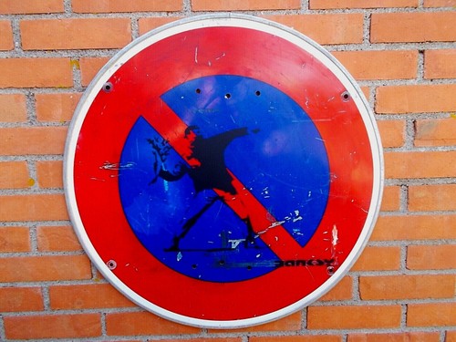 Banksy flower - banksy, d'