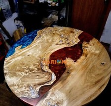 Rouge Résine Époxy Table Top