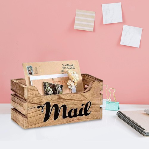 Porte courrier bois boîte - en,