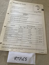 Renault 5 note technique 1985 R5 GT turbo peinture carrosserie et accessoires