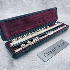 Flûte d'étudiant YAMAHA YFL-221 Étui plaqué nickel argent Japon Instrument...