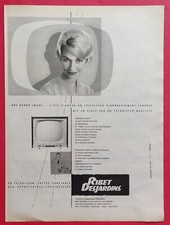 Publicité de presse: Télévision RIBET DESJARDINS et Sac de Couchage JAMET  1959