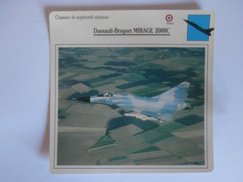 Carte fiche avion dassault - –,