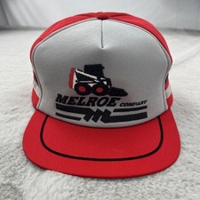 Vtg Bobcat Cap Hat Mens Red 3