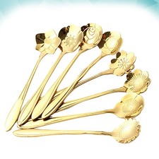  8 Pcs Cuillere De Service Inox Cuillère À Dessert Décorative Café