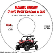 ZForce 1000 Sport 20 - Manuel Atelier CDROM CF-MOTO Anglais Expédition - --, Su