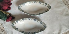 Lot 2 x Ravier Ancien petit plat serviteur, signé L’Amandinoise St Amand