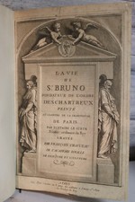 Rare livre ancien la vie de St Bruno fondateur de l'ordre des Chartreux Gravures