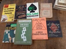 Lot 8 livres Pourquoi vous perdez au bridge le bridge tel qu'on le joue aujoud'h