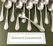 1 cuillère moka / café expresso SFAM modèle POMPADOUR métal argenté Couvert 11,7