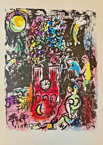 Lithographie marc chagall - chagall, 1960