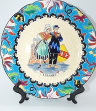 Assiette en émaux de Longwy