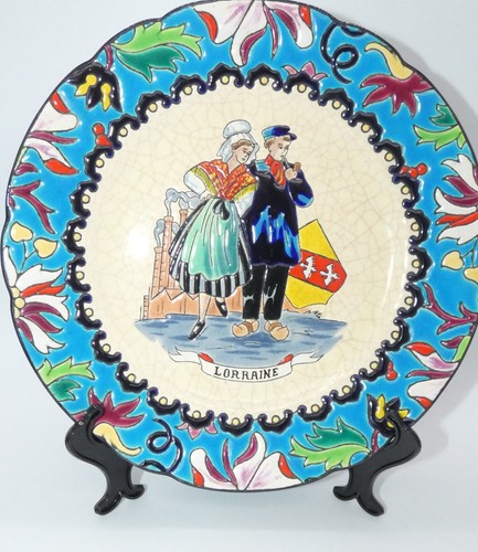 Assiette émaux longwy - assiette, en