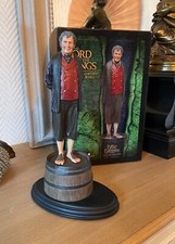 Sideshow Weta statue bilbon Hobbit le seigneur des anneaux Bilbo Baggins tonneau