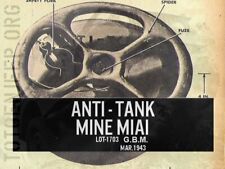 POCHOIR STENCIL MARQUAGE MINE ANTI TANK M1A1 . jeep willys dodge us  ww2