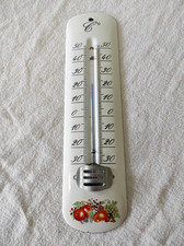 Ancien Thermomètre émaillé centigrade -30 à +50