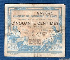 Nécessité - 50 Centimes 869844 Chambre de Commerce de Lyon 23ème Série Qualité T
